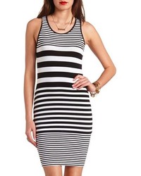Charlotte Russe Knit Bodycon Striped Dress
