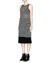 Alexander Wang T By Stripe Linen Tank Dress