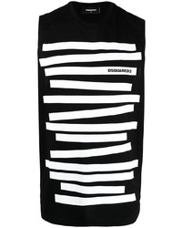 DSQUARED2 Logo Print Striped Vest