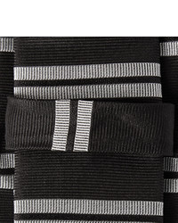 6cm Striped Silk Faille Tie