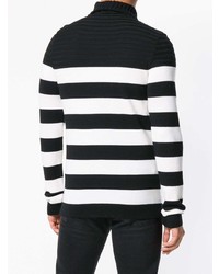 Balmain Button Shoulder Turtleneck Sweater