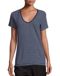 Vince Cotton Striped Tee