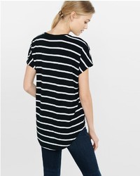 Striped Express One Eleven Wedge Tunic Tee