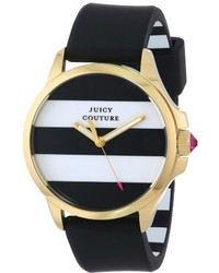 Juicy Couture 1901098 Jetsetter Black And White Stripe Dial Watch
