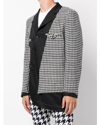 Comme Des Garcons Homme Plus Comme Des Garons Homme Plus Houndstooth Pattern Deconstructed Blazer