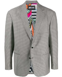 Just Cavalli Houndstooth Pattern Blazer Jacket