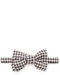 Black and White Houndstooth Bow-tie