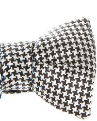 Tom Ford Silk Houndstooth Bow Tie