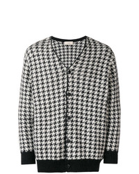 Maison Flaneur Houndstooth Pattern Cardigan