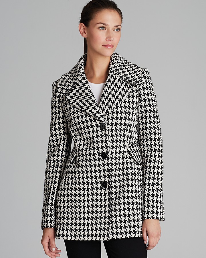 calvin klein basket weave coat