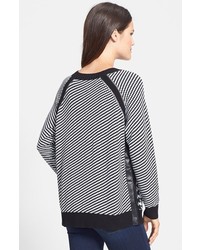 Vince Camuto Two By Houndstooth Front Jacquard Sweater