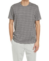 Open Edit Houndstooth T Shirt In Black Houndstooth At Nordstrom