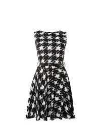 Black and White Houndstooth Dress