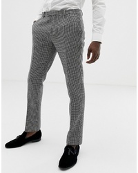 Twisted Tailor Super Skinny Suit Trousers In Houndstooth