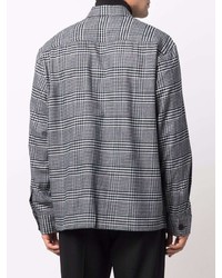 Brioni Houndstooth Pattern Long Sleeved Shirt