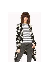 Forever 21 Warm Houndstooth Cardigan