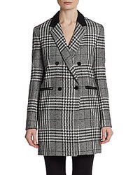 Black and White Houndstooth Outerwear
