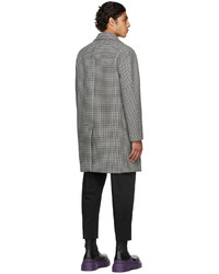 Dunhill Black White Houndstooth Coat