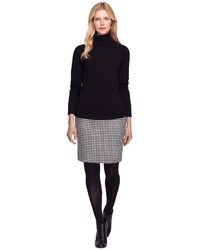 Brooks Brothers Wool Houndstooth Skirt