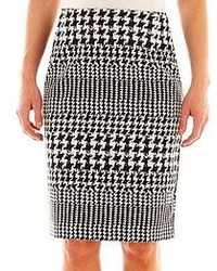 jcpenney Worthington Houndstooth Print Pencil Skirt