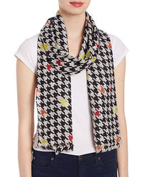 Lord & Taylor Houndstooth Wool Scarf