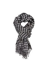Lava Accessories Cambridge Houndstooth Wrap Scarf Greyblack