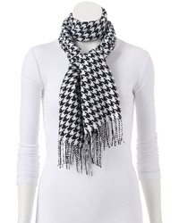 Softer Than Cashmere Houndstooth Oblong Scarf