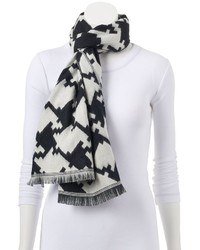 Softer Than Cashmere Oversized Houndstooth Oblong Scarf