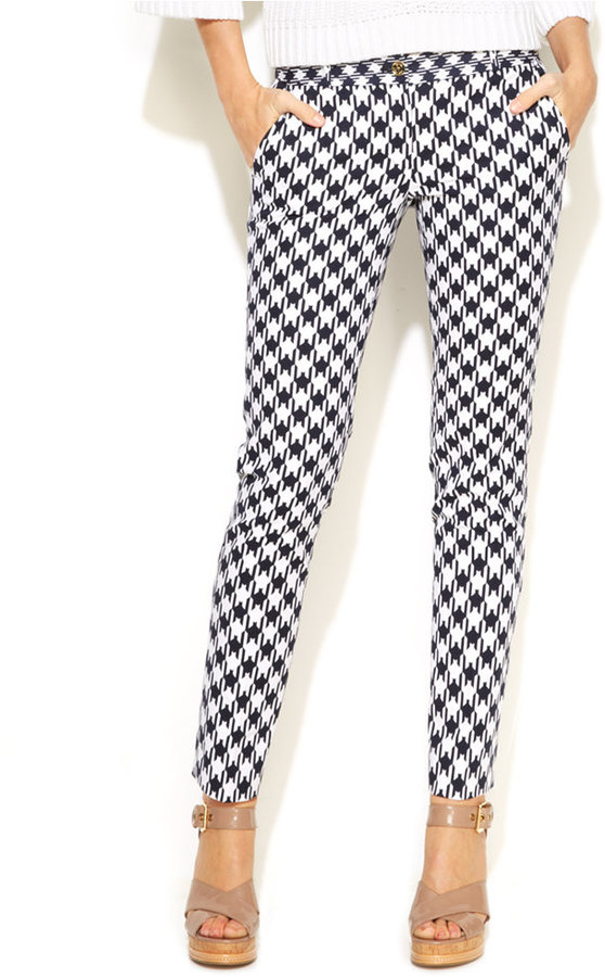 michael kors houndstooth pants