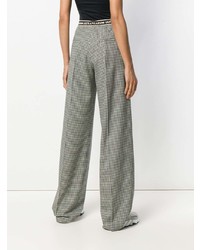 Marco De Vincenzo Houndstooth Wide Leg Trousers