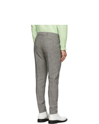 Paul Smith Black And White Houndstooth Trousers