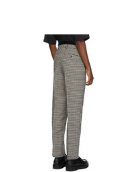 AMI Alexandre Mattiussi Black And White Tweed Trousers