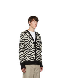 Noon Goons Black And White Tiger Cardigan