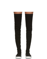 Givenchy Black V Over The Knee Boots