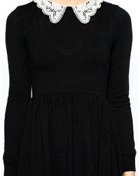 Asos Petite Crochet Collar Dress