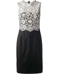 Valentino Floral Lace Sleeveless Dress