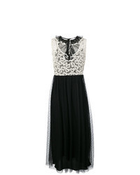 Black and White Lace Maxi Dress