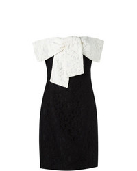 Black and White Lace Sheath Dress