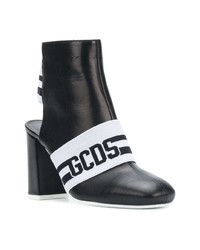 Gcds Logo Open Heel Boots