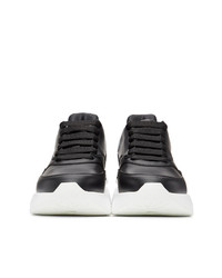 Alexander McQueen Black And White Oversized Runner Sneakers