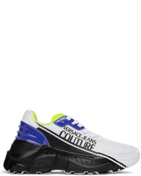 VERSACE JEANS COUTURE Black White Speedtrack Sneakers