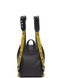 Off-White Black And Yellow Diag Backpack