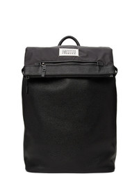 Maison Margiela Black Leather Numbers Backpack