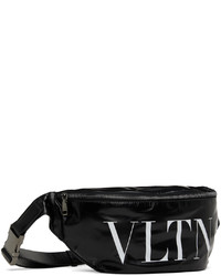 Valentino Garavani Black Belt Leather Pouch