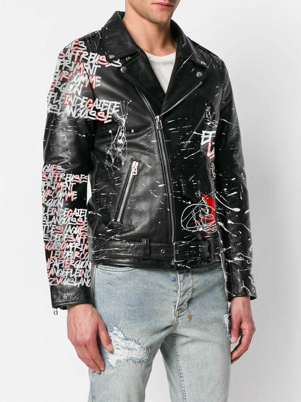 personalised leather jacket