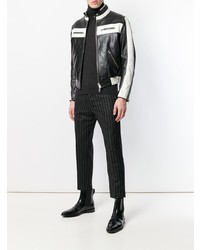 AMI Alexandre Mattiussi Bicolor Zipped Jacket With Patch Ami Paris 