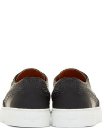 Givenchy Black Brogue Slip On Sneakers