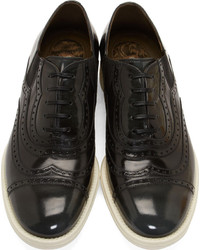 Dolce & Gabbana Black Slip On Leather Brogues