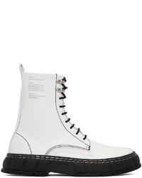 Viron White Black 1992 Contrast Boots
