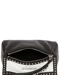 Givenchy Pandora Wristlet Tow Tone Leather Bag